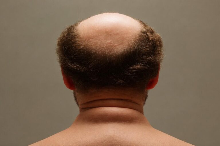 beginning male pattern baldness