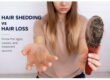 hair shedding vs hair loss