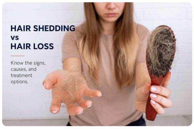 hair shedding vs hair loss