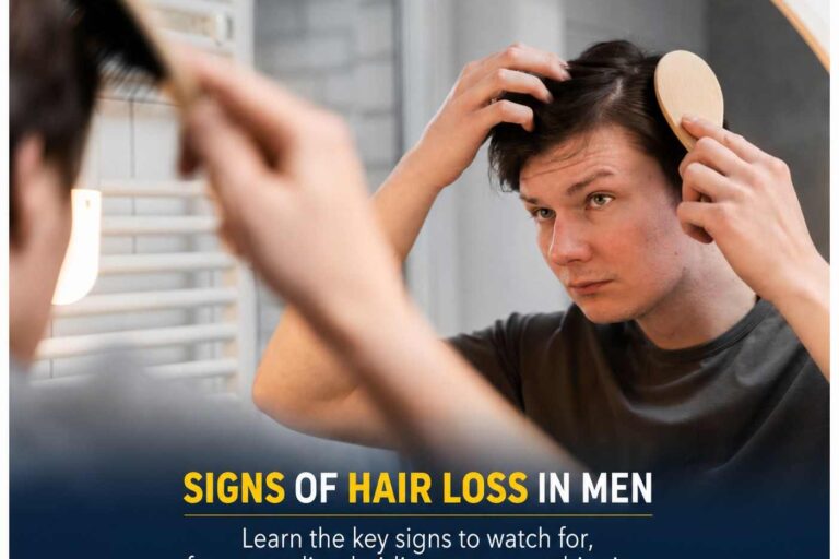 signs of hair loss in men