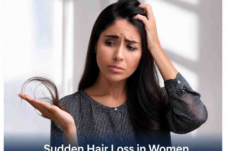 sudden hair loss in women