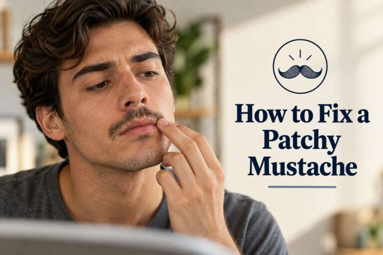 how to fix a patchy mustache